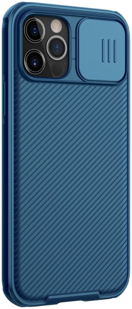 Nillkin CamShield iPhone 12/12 Pro MagSafe Hoesje Camera Slider Blauw afbeelding 2