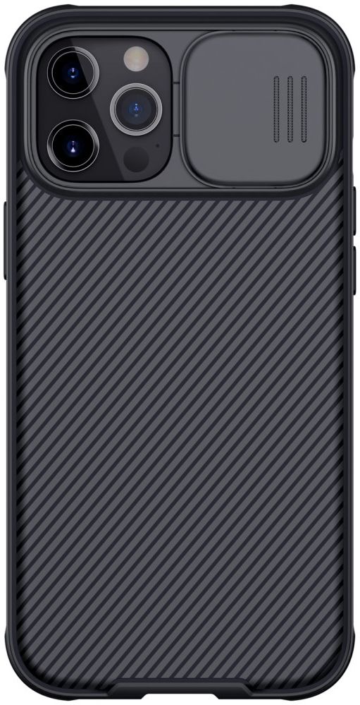 Nillkin CamShield iPhone 12 Pro Max MagSafe Hoesje Camera Slider Zwart afbeelding 1