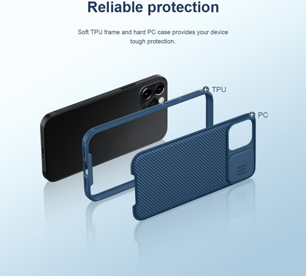 Nillkin CamShield iPhone 12 Pro Max MagSafe Hoesje Camera Slider Zwart afbeelding 9