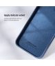Nillkin iPhone 12 Pro Max Siliconen MagSafe Hoesje Camera Slider Blauw