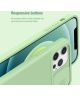 Nillkin iPhone 12 Pro Max Siliconen MagSafe Hoesje Camera Slider Blauw