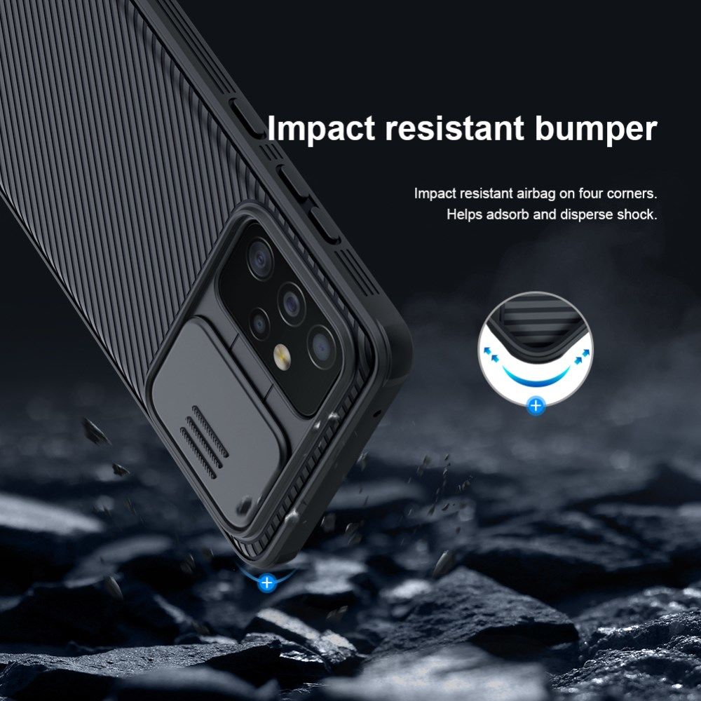 Nillkin Camshield Samsung Galaxy A52 / A52S Hoesje met Camera Slider Blauw afbeelding 9