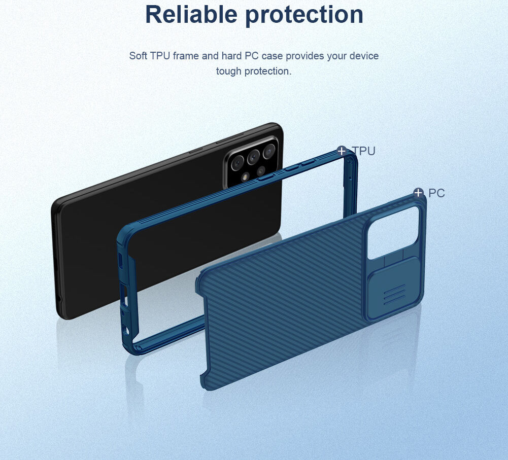 Nillkin Camshield Samsung Galaxy A72 Hoesje met Camera Slider Zwart afbeelding 11