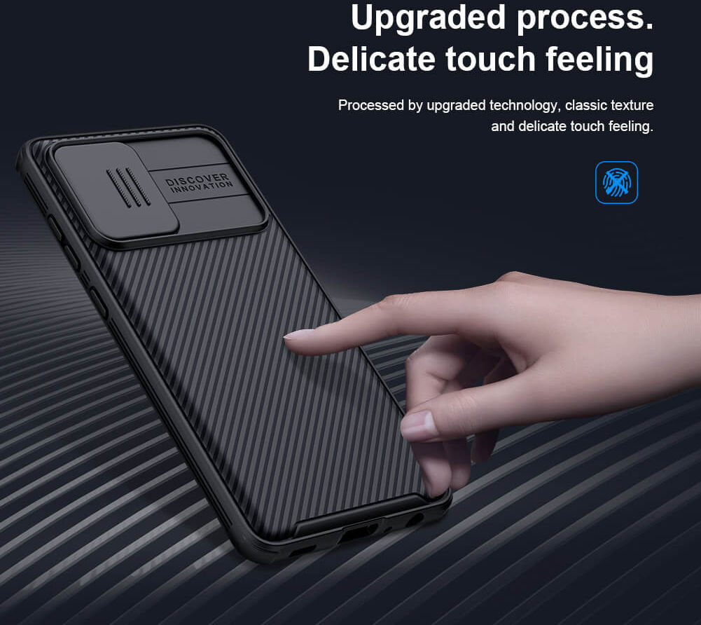 Nillkin Camshield Samsung Galaxy A72 Hoesje met Camera Slider Zwart afbeelding 7