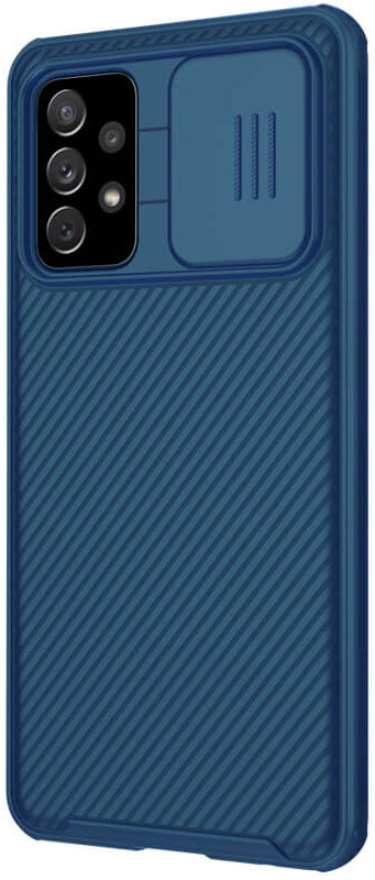 Nillkin Camshield Samsung Galaxy A72 Hoesje met Camera Slider Blauw afbeelding 2