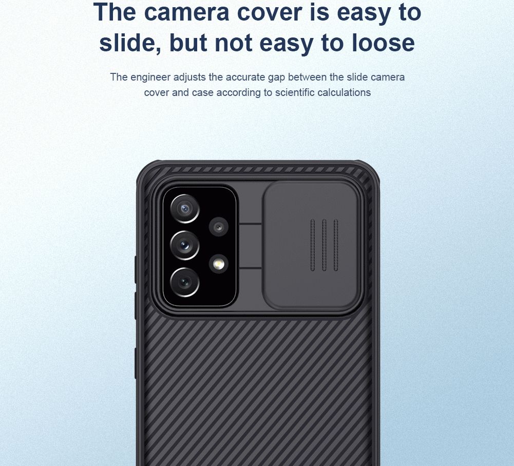 Nillkin Camshield Samsung Galaxy A72 Hoesje met Camera Slider Blauw afbeelding 12