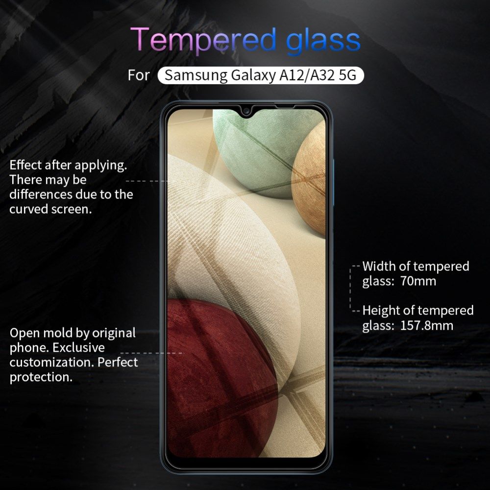Nillkin Samsung Galaxy A12/ A32 5G Screenprotector Anti-Explosie 0.3mm afbeelding 9