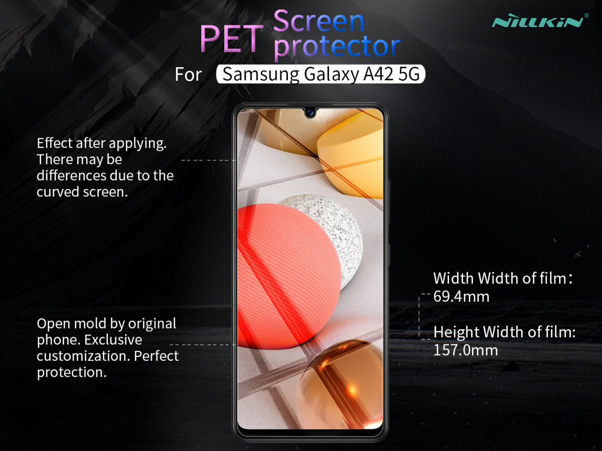 Nillkin Samsung Galaxy A42 Screen Protector Display Folie afbeelding 7