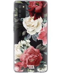 HappyCase Samsung Galaxy A02S Hoesje Flexibel TPU Rozen Print