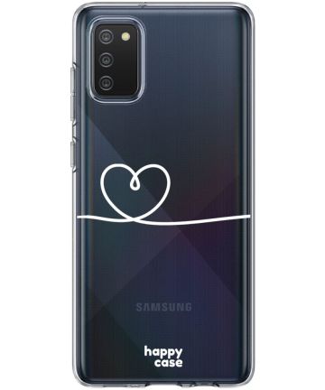 HappyCase Samsung Galaxy A02S Hoesje Flexibel TPU Hartje Print Hoesjes