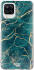 HappyCase Samsung Galaxy A12 Hoesje Flexibel TPU Aqua Marmer Print afbeelding 1