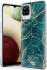 HappyCase Samsung Galaxy A12 Hoesje Flexibel TPU Aqua Marmer Print afbeelding 2