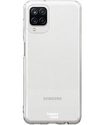HappyCase Samsung Galaxy A12 Hoesje Flexibel TPU Clear Print