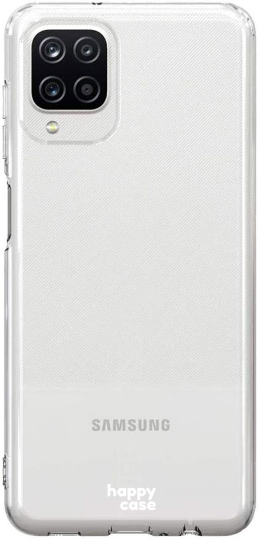 HappyCase Samsung Galaxy A12 Hoesje Flexibel TPU Clear Print afbeelding 1