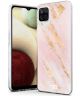 HappyCase Samsung Galaxy A12 Hoesje Flexibel TPU Pink Marmer Print