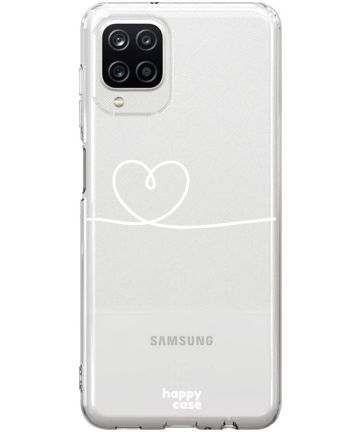 HappyCase Samsung Galaxy A12 Hoesje Flexibel TPU Hartje Print Hoesjes