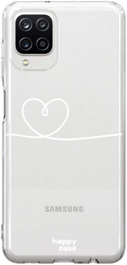 HappyCase Samsung Galaxy A12 Hoesje Flexibel TPU Hartje Print afbeelding 1