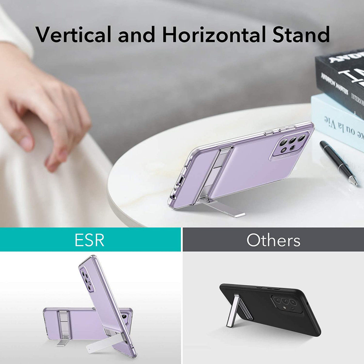 ESR Air Shield Boost Samsung Galaxy A52S Hoesje Kickstand Transparant afbeelding 9