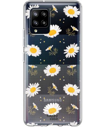 HappyCase Samsung Galaxy A42 Hoesje Flexibel TPU Bloemen Print Hoesjes