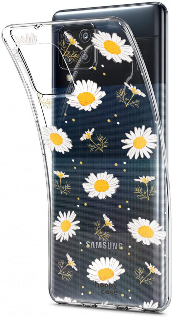 HappyCase Samsung Galaxy A42 Hoesje Flexibel TPU Bloemen Print afbeelding 6