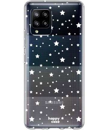 HappyCase Samsung Galaxy A42 Hoesje Flexibel TPU Sterretjes Print Hoesjes