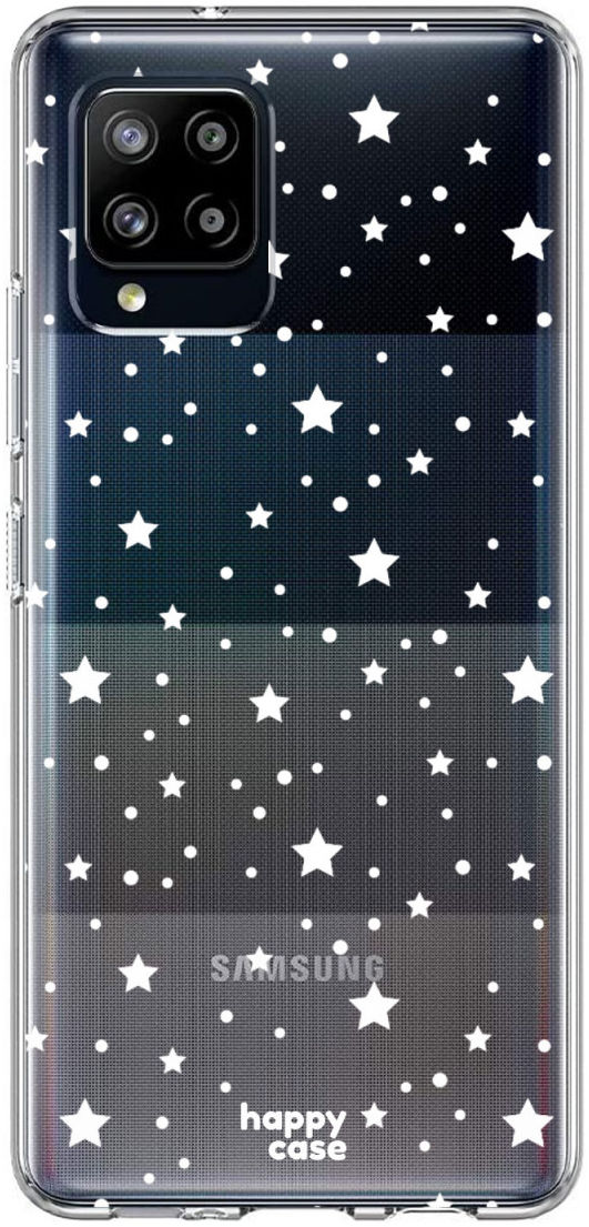 HappyCase Samsung Galaxy A42 Hoesje Flexibel TPU Sterretjes Print afbeelding 1