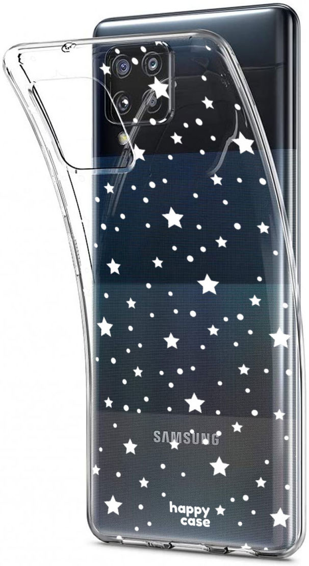 HappyCase Samsung Galaxy A42 Hoesje Flexibel TPU Sterretjes Print afbeelding 5