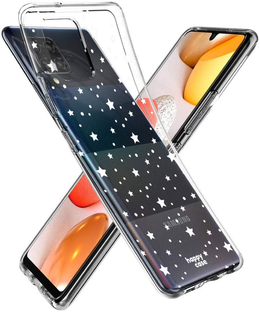 HappyCase Samsung Galaxy A42 Hoesje Flexibel TPU Sterretjes Print afbeelding 6