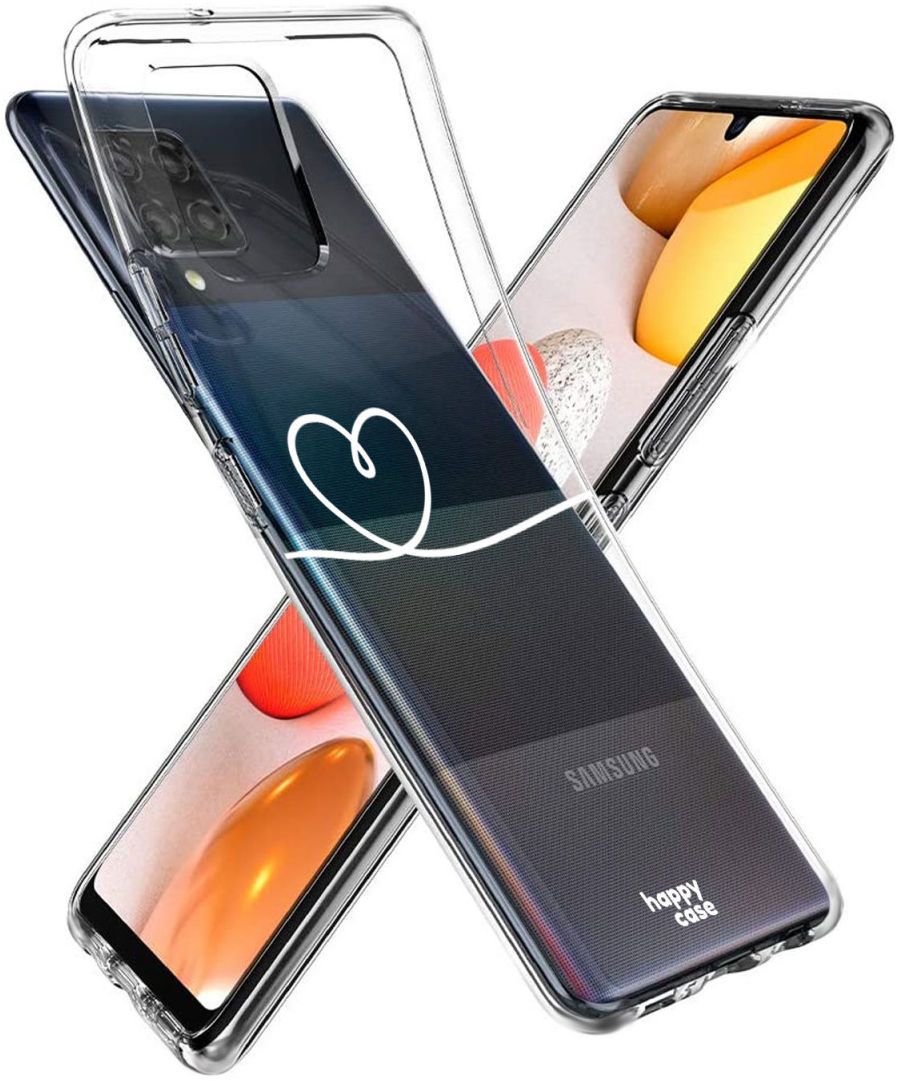 HappyCase Samsung Galaxy A42 Hoesje Flexibel TPU Hartje Print afbeelding 6