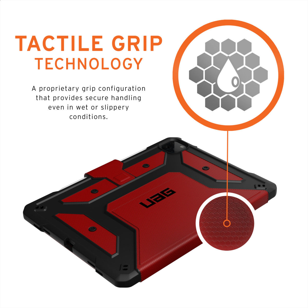 UAG Metropolis iPad Pro 11 / Air 10.9 2020/2022 Hoes Magma afbeelding 5