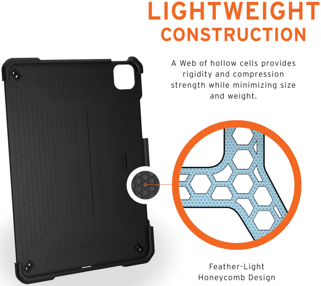 UAG Metropolis iPad Pro 11 / Air 10.9 2020/2022 Hoes Magma afbeelding 7