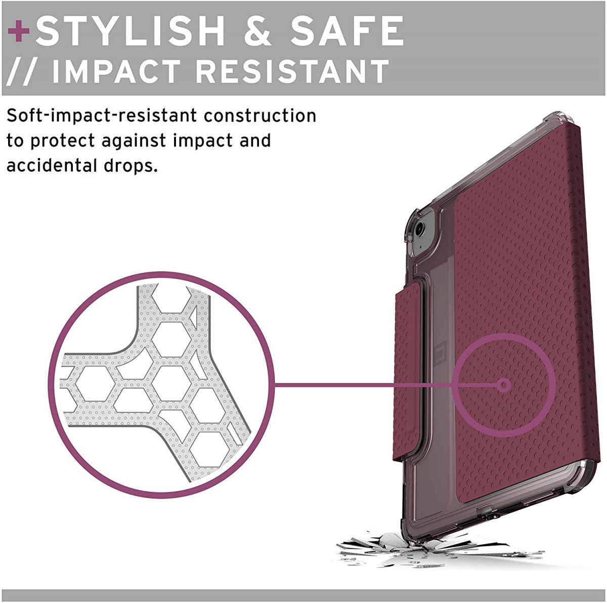 Urban Armor Gear [U] Lucent iPad Pro 11 / Air 10.9 (2020) Hoes Roze afbeelding 7