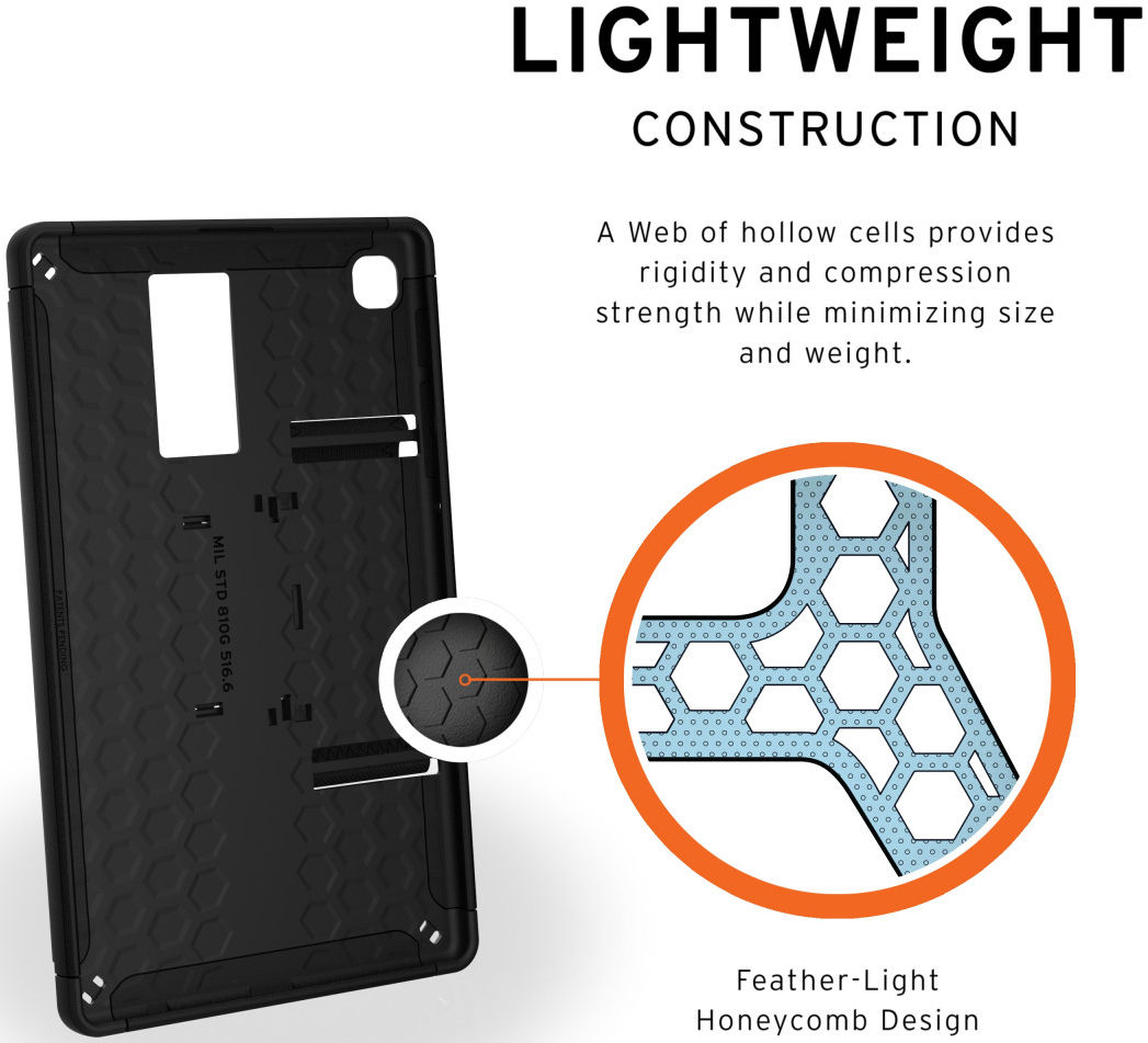 Urban Armor Gear Scout Samsung Galaxy Tab A7 Lite Hoes Zwart afbeelding 6