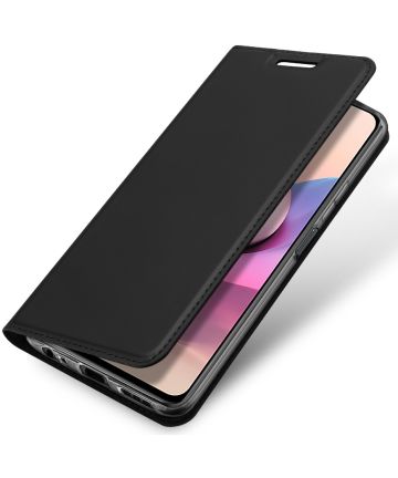 Dux Ducis Skin Pro Xiaomi Redmi Note 10 / 10S Hoesje Wallet Case Zwart Hoesjes