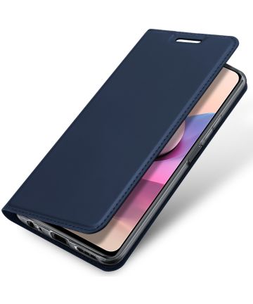 Dux Ducis Skin Pro Xiaomi Redmi Note 10 / 10S Hoesje Wallet Case Blauw Hoesjes