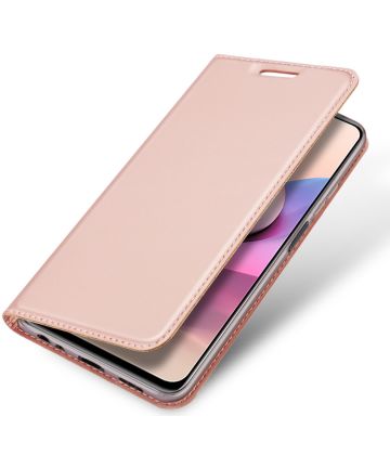 Dux Ducis Skin Pro Xiaomi Redmi Note 10 / 10S Hoesje Wallet Case Roze Hoesjes