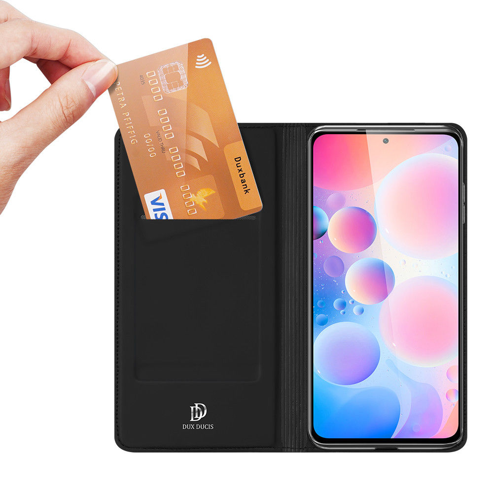 Dux Ducis Skin Pro Series Xiaomi Poco F3 / Mi 11i Hoesje Wallet Zwart afbeelding 2