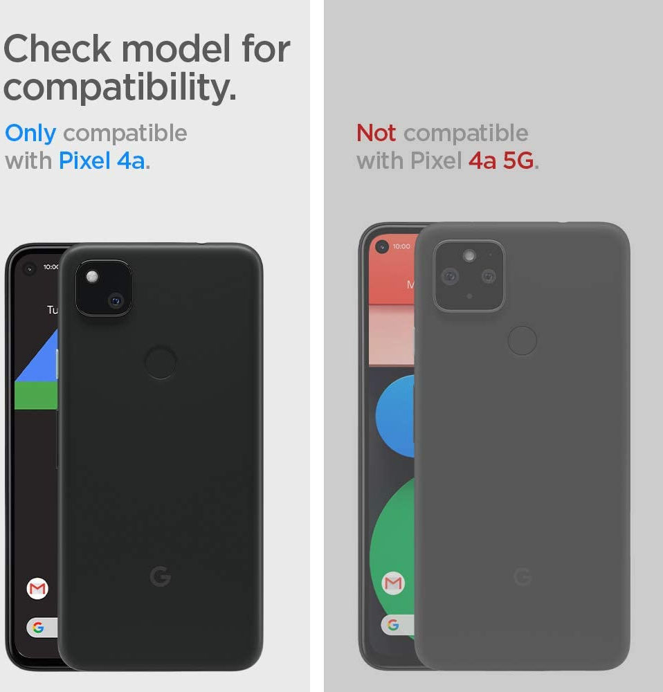 Spigen Rugged Armor Google Pixel 4A Hoesje Back Cover Zwart afbeelding 4