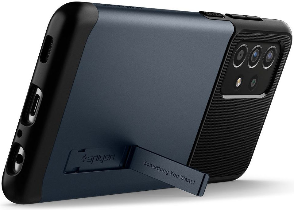 Spigen Slim Armor Samsung Galaxy A72 Hoesje Metal Slate afbeelding 3