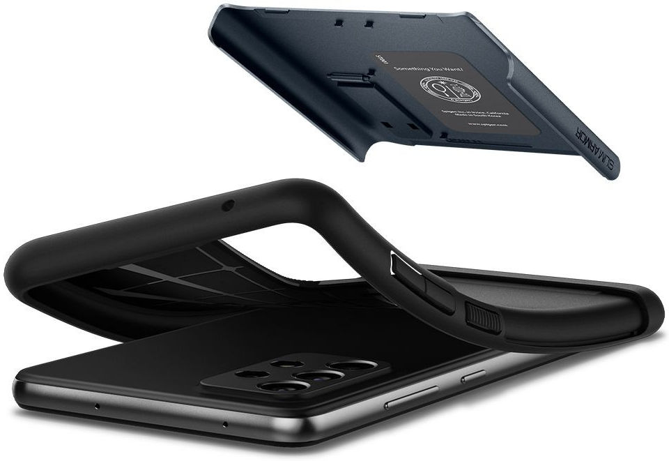 Spigen Slim Armor Samsung Galaxy A72 Hoesje Metal Slate afbeelding 4
