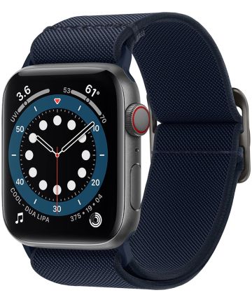 Spigen Fit Apple Watch 1-9/SE/Ultra 49/45/44/42MM Bandje Nylon Blauw Bandjes