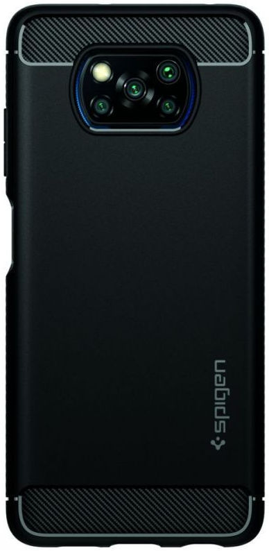 Spigen Rugged Armor Xiaomi Poco X3 / X3 Pro Hoesje Back Cover Zwart afbeelding 10