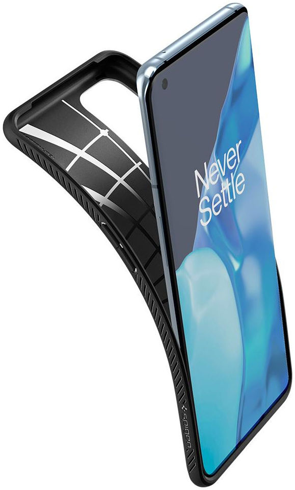 Spigen Liquid Air OnePlus 9 Pro Hoesje Back Cover Zwart afbeelding 2