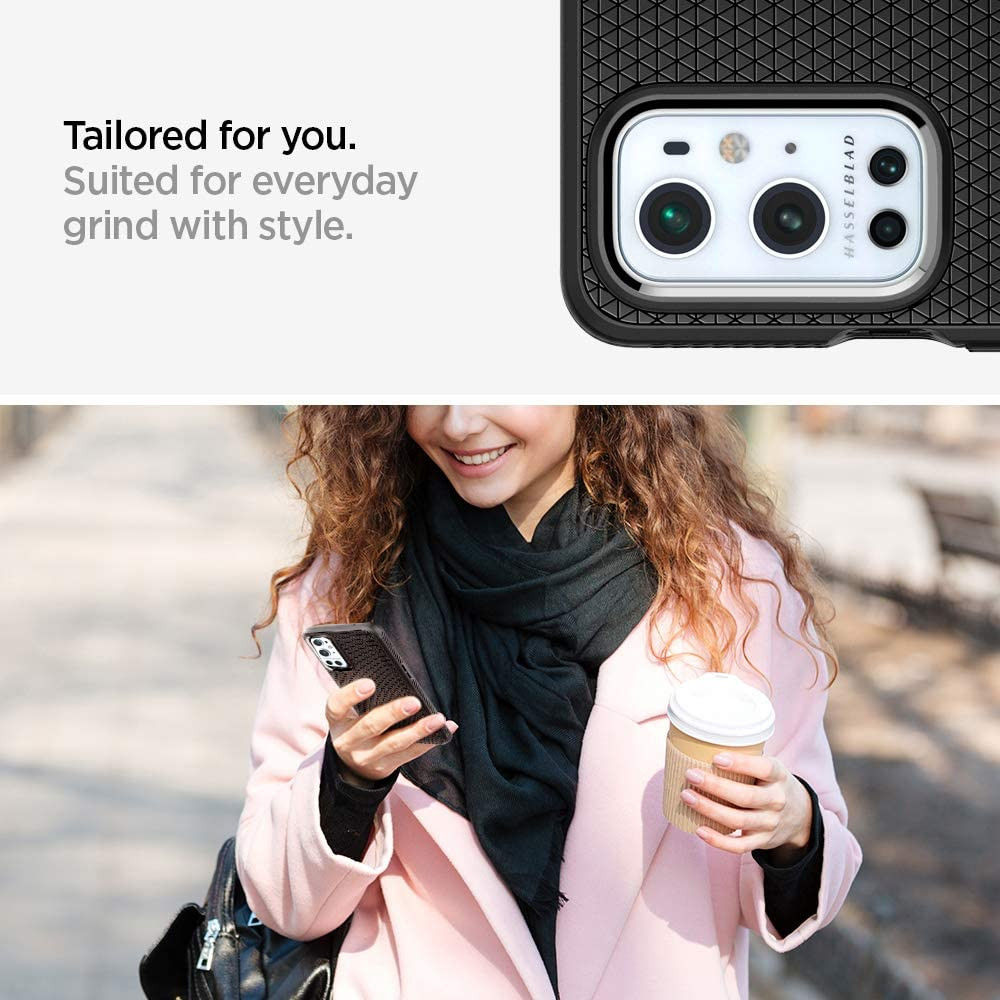 Spigen Liquid Air OnePlus 9 Pro Hoesje Back Cover Zwart afbeelding 7