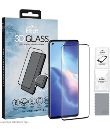 Eiger Oppo Find X3 Neo/Reno 6 Pro Tempered Glass Case Friendly Gebogen Screen Protectors