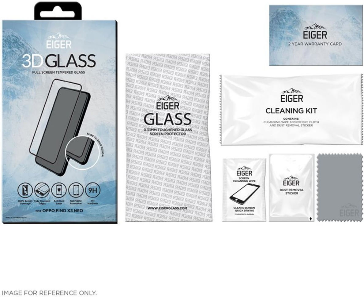 Eiger Oppo Find X3 Neo/Reno 6 Pro Tempered Glass Case Friendly Gebogen afbeelding 5