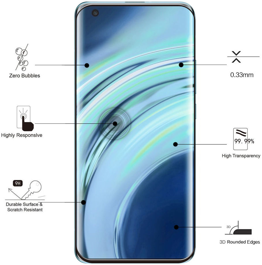 Eiger Xiaomi Mi 11 / Mi 11 Ultra Tempered Glass Case Friendly Gebogen afbeelding 2