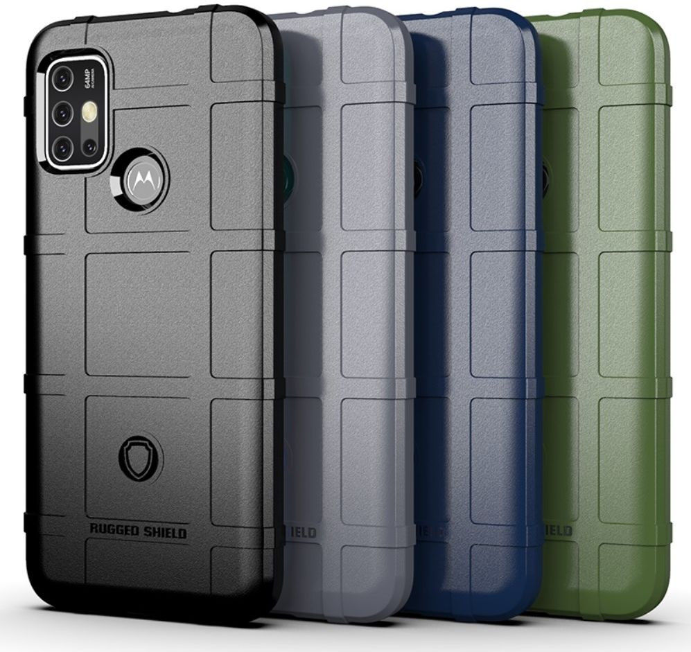 Motorola Moto G10 / G20 / G30 Hoesje Rugged Shield Back Cover Groen afbeelding 2