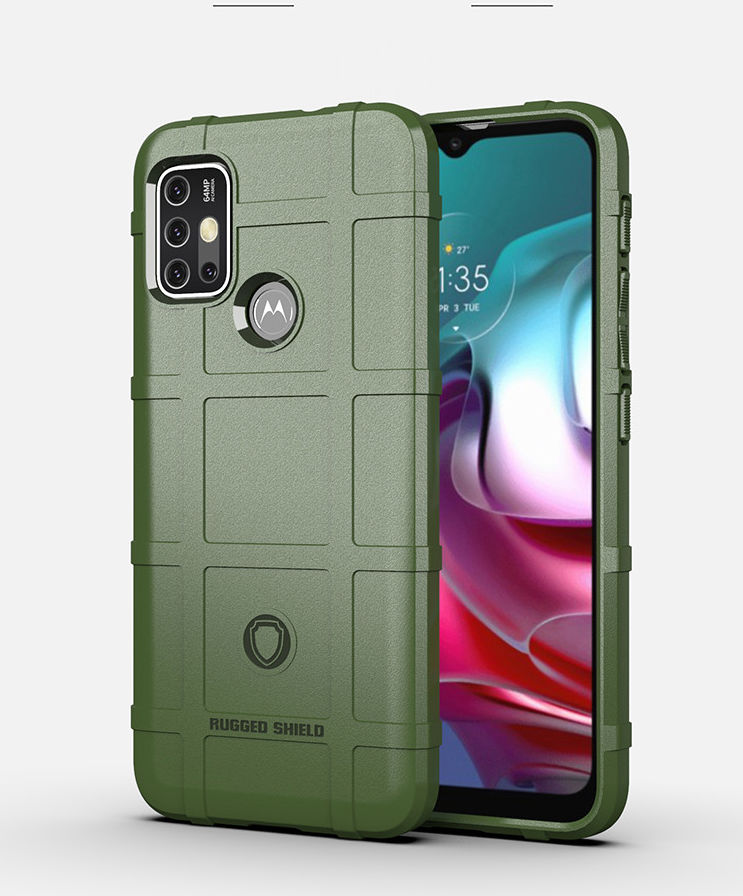 Motorola Moto G10 / G20 / G30 Hoesje Rugged Shield Back Cover Groen afbeelding 11