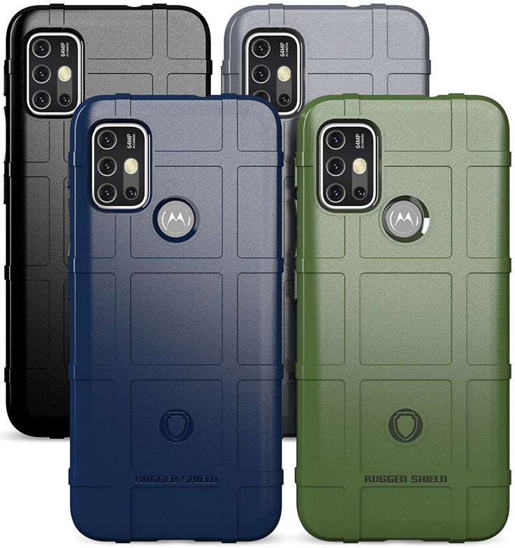 Motorola Moto G10 / G20 / G30 Hoesje Rugged Shield Back Cover Groen afbeelding 4